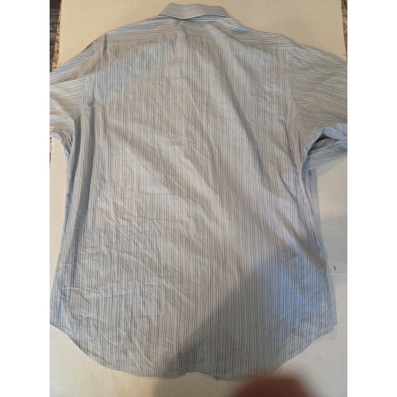 POLO RALPH LAUREN Shirt Mens 16.5 34 Philip Striped Button Up Cotton Blue - Picture 5 of 5
